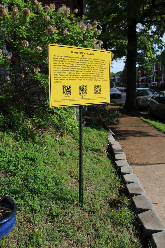 Erased History Marker: Potomac + Virginia