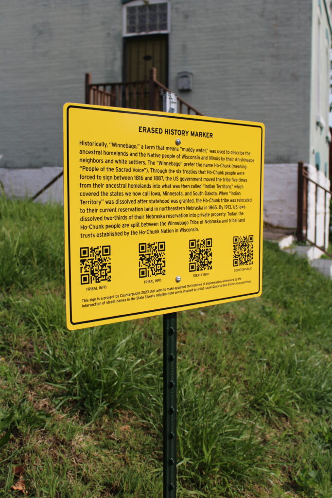 Erased History Marker: Winnebago + Wisconsin